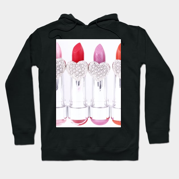 Pretty Pink Lipstick Hoodie by NewburyBoutique